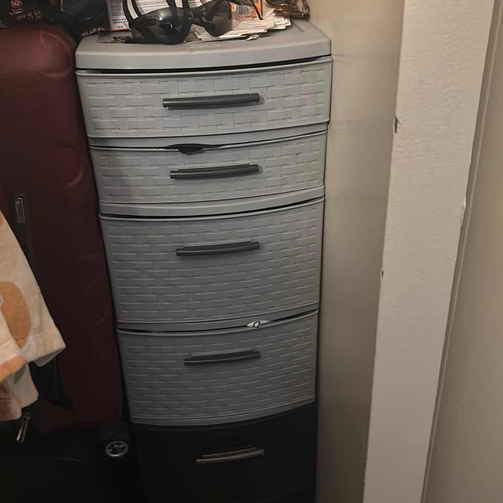 storage containers good condition(both)